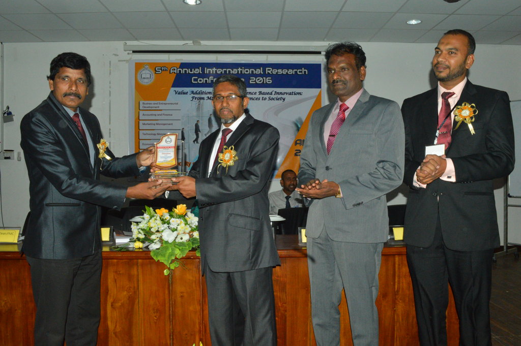 5th Annual International Research Conference 2016 FMC