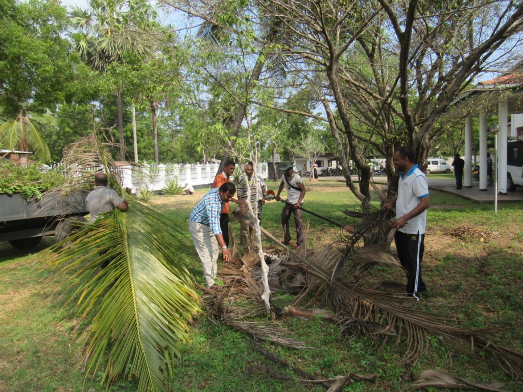A Mass Shramadana at the premises of Technology Faculty