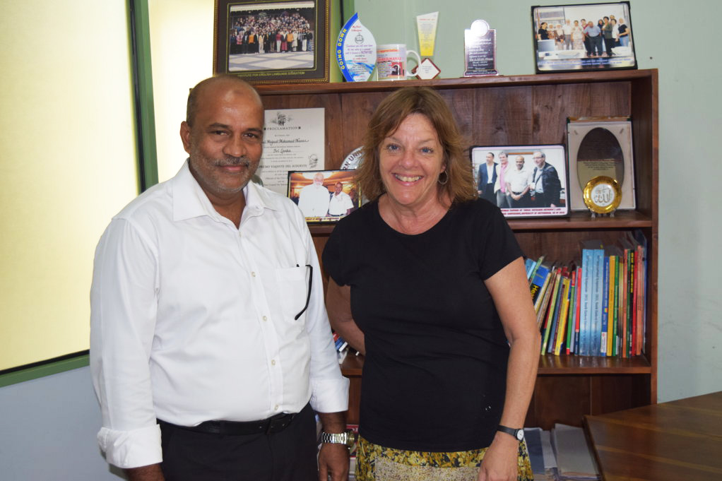 Ms. Ivy Atlas Silverman, an English Language Fellow sponsored by the US Embassy visited the ELTU
