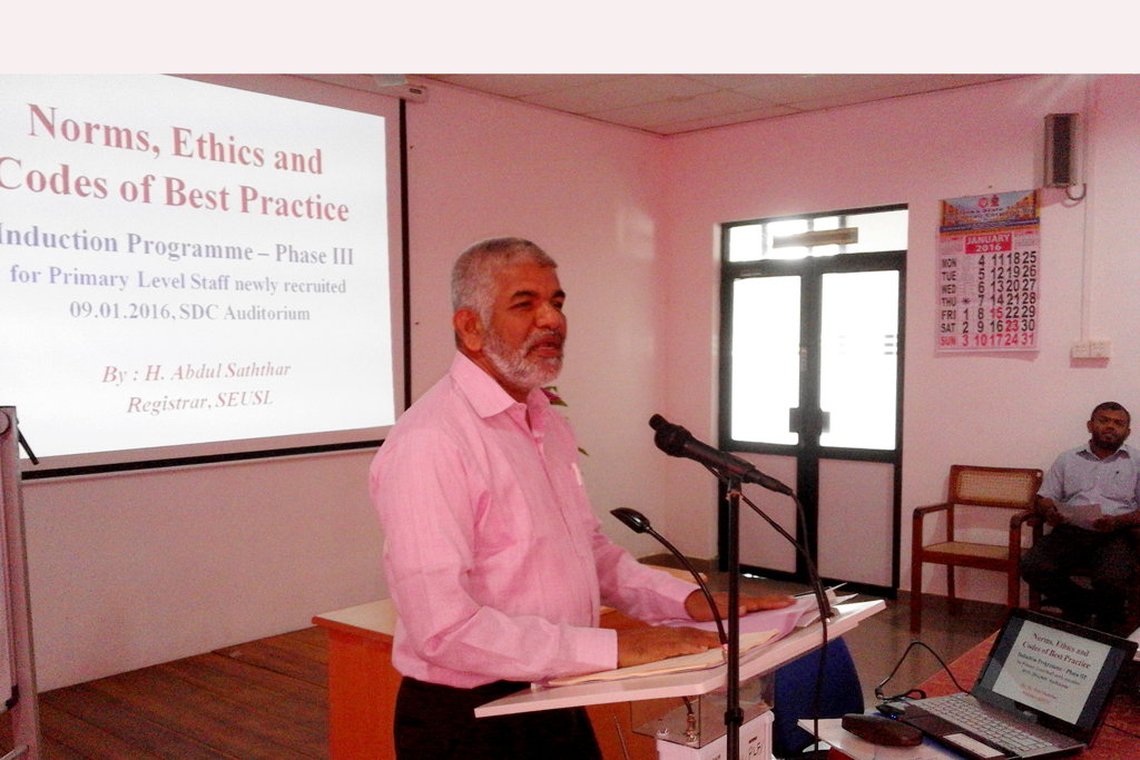 Induction Programme for newly recruited Primary Level Staff
