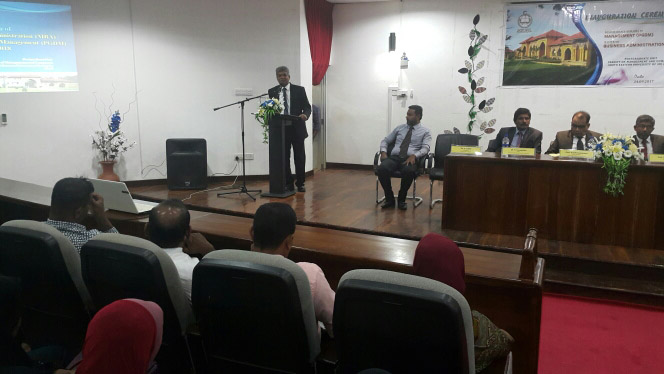 Post Graduate Diploma in Management (PDGM) and Master of Business Administration (MBA) inaugurated at SEUSL
