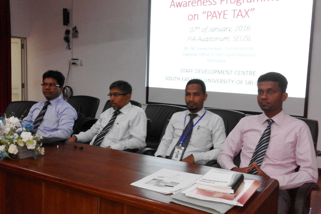 An Awareness Programme on Real Taxation Procedure in Sri Lanka (PAYE Tax)