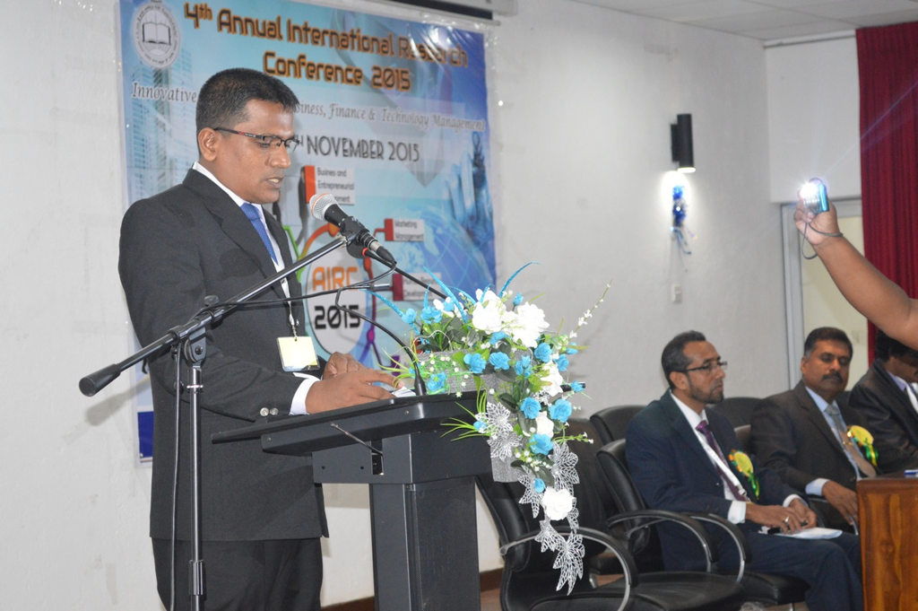 Fourth Annual International Research Conference 2015 successfully held